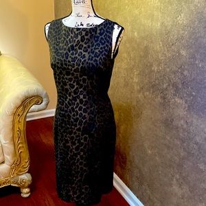 Stunning leopard print Ann Taylor cocktail dress size 10